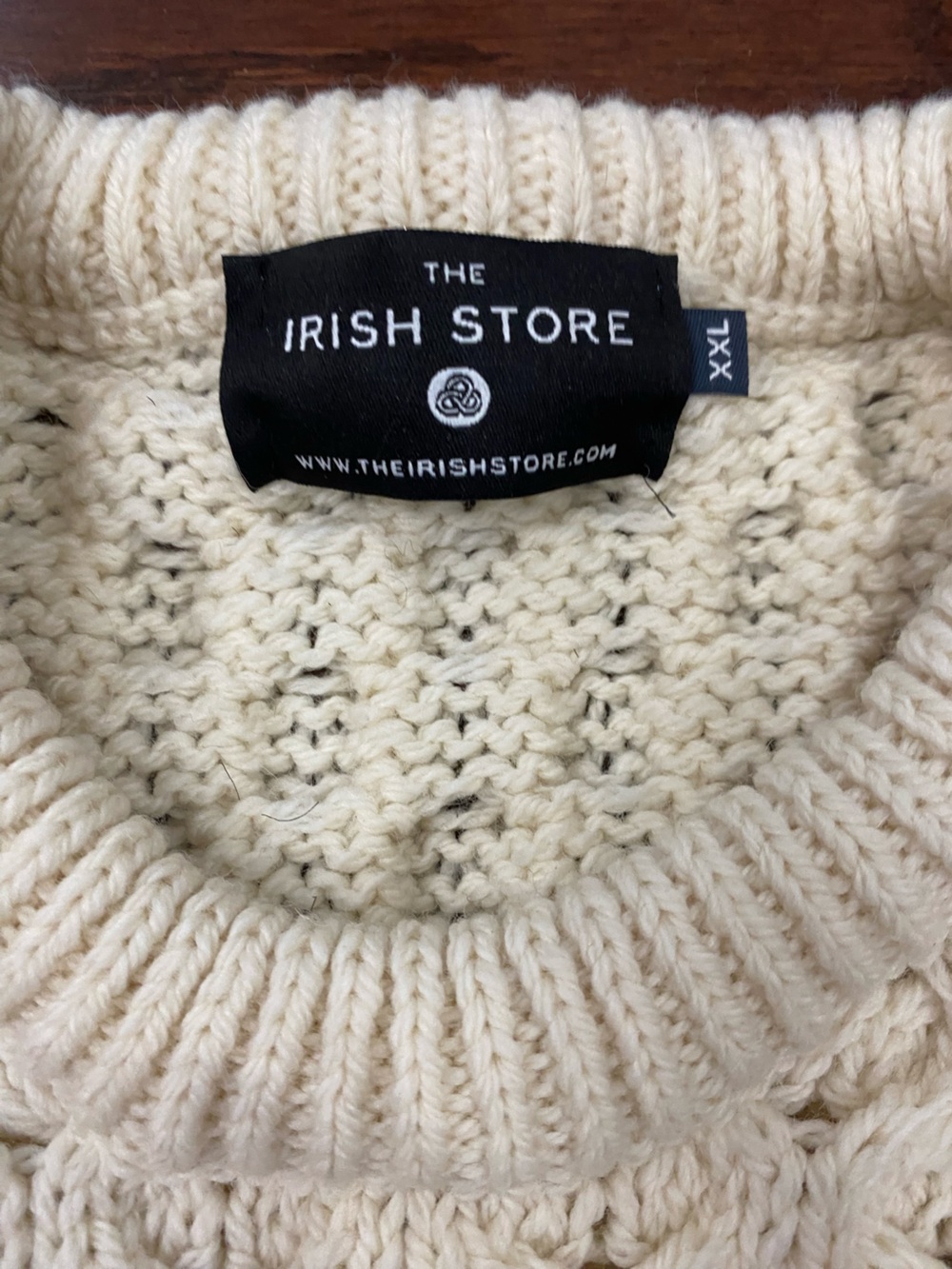 Men's Fisherman Merino Wool Cable Knit Heritage Sweater Preppy Old Money XXL - Picture 5 of 6